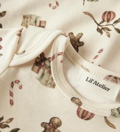 Juletøj*Lil Atelier Lil' Atelier Body L/Æ - NbnLayo - Turtledove/Christmas
