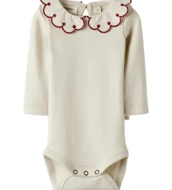 Bodyer*Lil Atelier Lil' Atelier Body L/Æ - NmfFundo - Turtledove/ Red Dahila