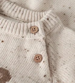 Børn Lil Atelier Lil' Atelier Body L/Æ - Strik - NbnGalto - Turtledove/Teddy
