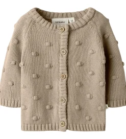 Børn Lil Atelier Lil' Atelier Cardigan - Strik - NbfEmlen - Oxford Tan