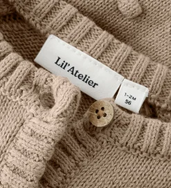 Børn Lil Atelier Lil' Atelier Cardigan - Strik - NbfEmlen - Oxford Tan