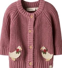 Børn Lil Atelier Cardigan - Strik - NbfEmlen - Nostalgia Rose
