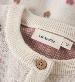 Børn Lil Atelier Cardigan - Strik - NmfSaran - Turtledove/Sepia Tint