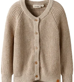 Børn Lil Atelier Cardigan - Strik - NmmRokko - Oxford Tan/Melange