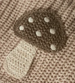 Børn Lil Atelier Cardigan - Strik - NmmEmlen - Oxford Tan m. Svampe
