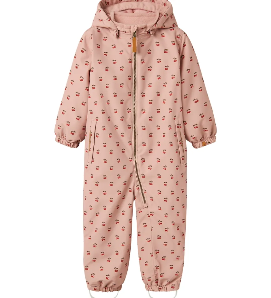 Flyverdragter*Lil Atelier Lil' Atelier Flyverdragt - NmfLasnow10 - AOP - Misty Rose/Cherry