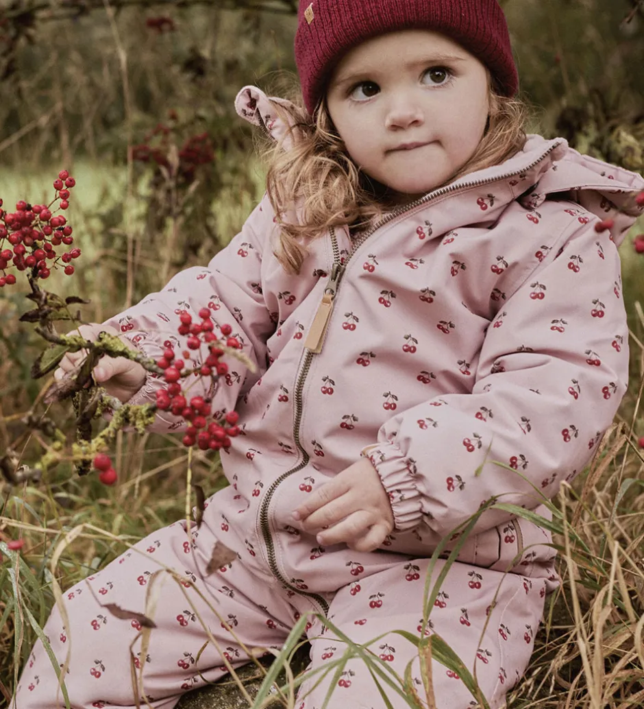 Flyverdragter*Lil Atelier Lil' Atelier Flyverdragt - NmfLasnow10 - AOP - Misty Rose/Cherry