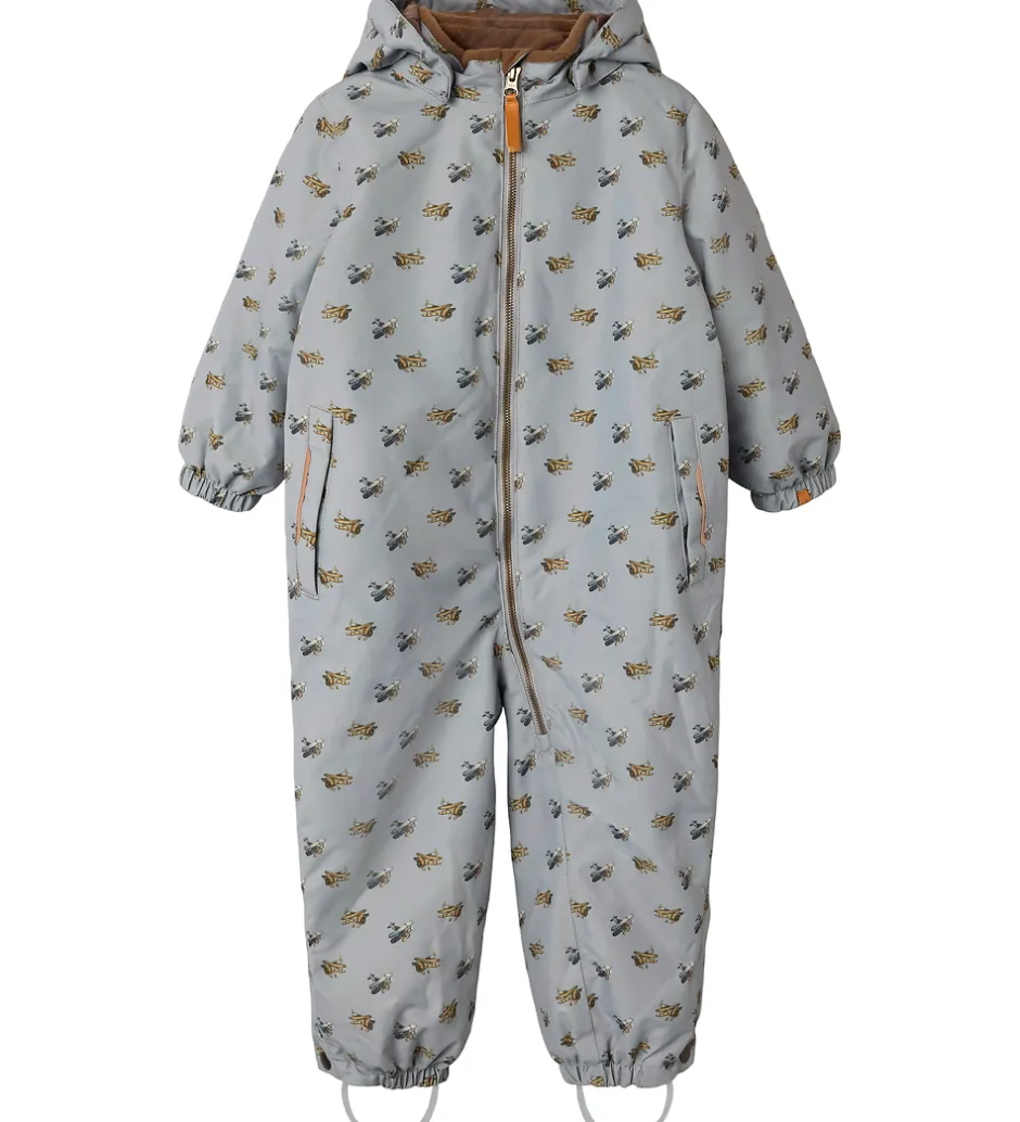 Flyverdragter*Lil Atelier Lil' Atelier Flyverdragt - NmmLasnow10 - Ultimate Grey/Airplanes