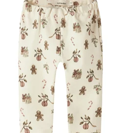 Leggings|Juletøj*Lil Atelier Lil' Atelier Leggings - NbnLayo - Turtledove/Christmas