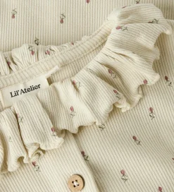 Nattøj*Lil Atelier Lil' Atelier Nattøj - 2-delt - Rib - NmfGago - Turtledove/Floral