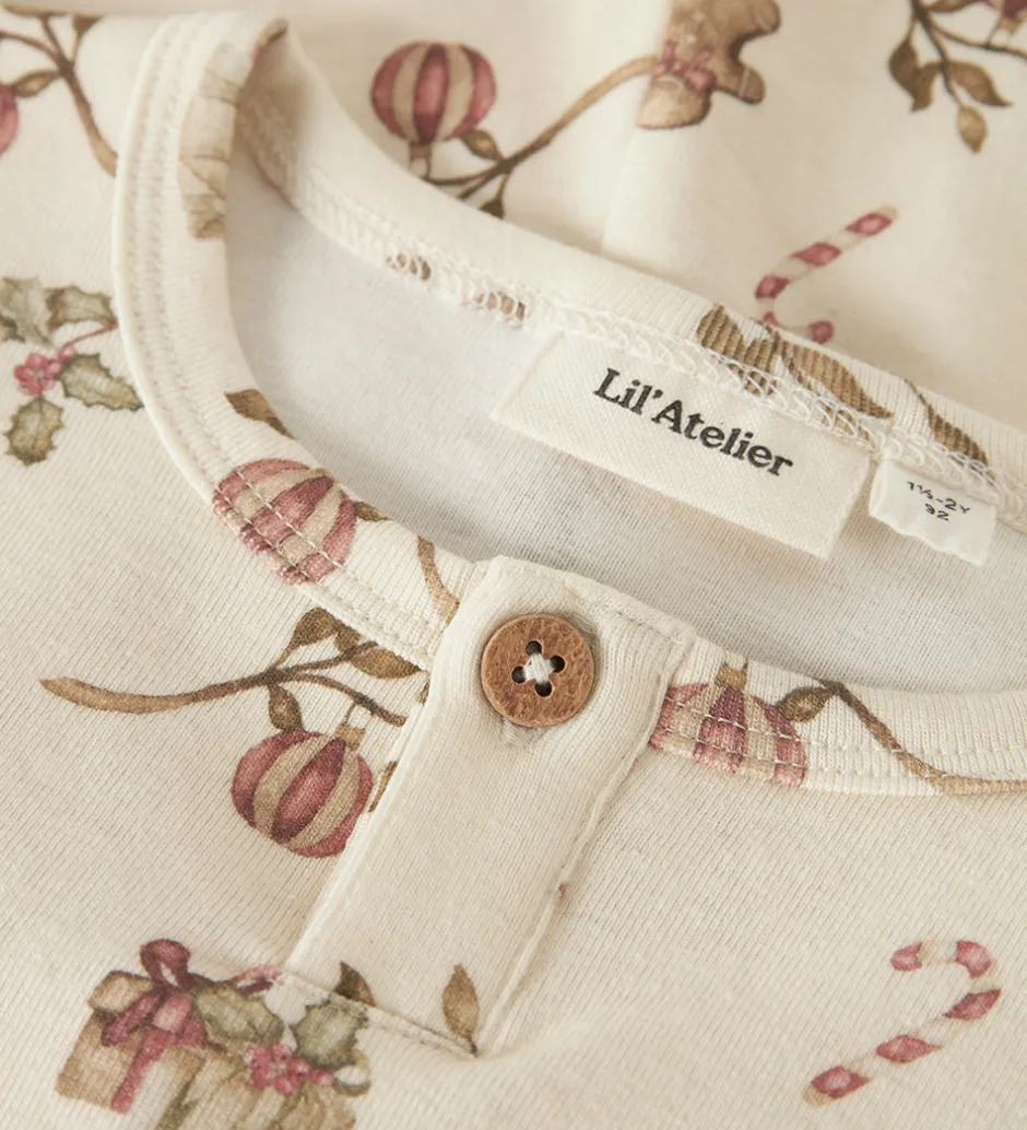 Nattøj|Juletøj*Lil Atelier Nattøj - NmnLayo - Turtledove/Christmas