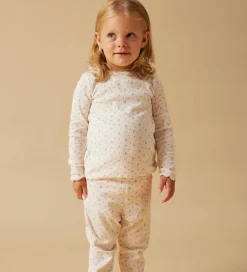 Børn Lil Atelier Nattøj - Rib - NmfGago - Almost Mauve/Flowers