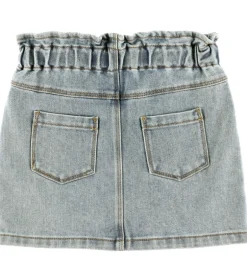 Nederdele*Lil Atelier Nederdel - NmfDarlee - Medium Blue Denim/Flower Emb
