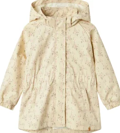 Sommerjakker*Lil Atelier Lil' Atelier Sommerjakke - NmfGerda - Bleached Sand m. Blomster