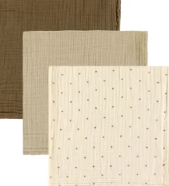 Pusletid|Stofbleer*Lil Atelier Stofbleer - 3-pak - Musselin - NbnIsley - Turtledove