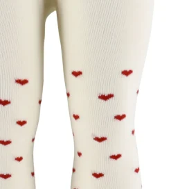 Strømpebukser*Lil Atelier Strømpebukser - NbfReba - Turtledove/Red Hearts
