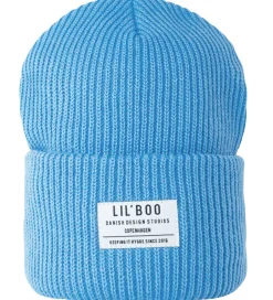 Huer Og Hatte*Lil' Boo Copenhagen Lil'Boo Copenhagen Hue - Rib/Strik - Hygge - Blå