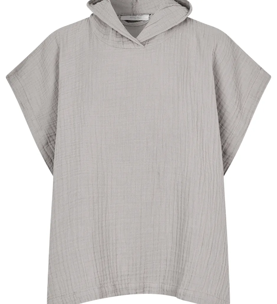Lille Kanin Badeponcho - Musselin - Brown Smoke