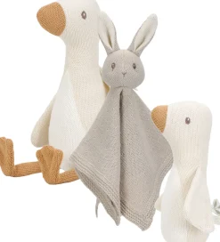 Bamser|Babylegetøj*Little Dutch Gaveæske - 3 Dele - Strik - Kanin/Ænder - Hvid