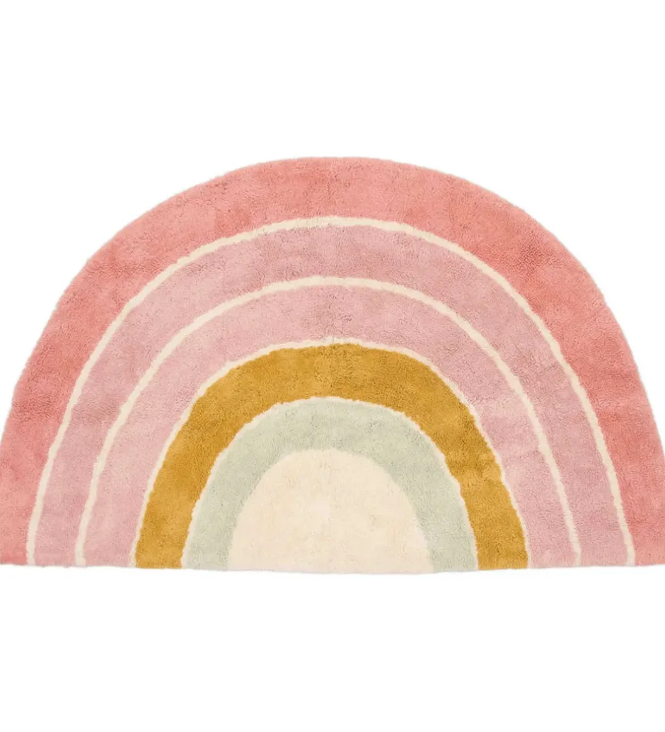 Børn Little Dutch Gulvtæppe - 80x130 cm - Pink Regnbue