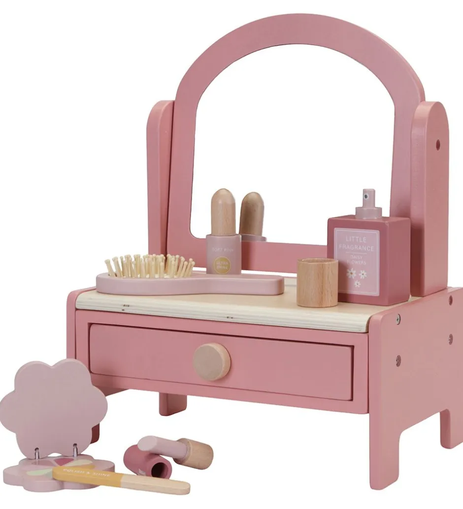 Legekøkken Og Legemøbel*Little Dutch Sminkebord - Træ - Rosa