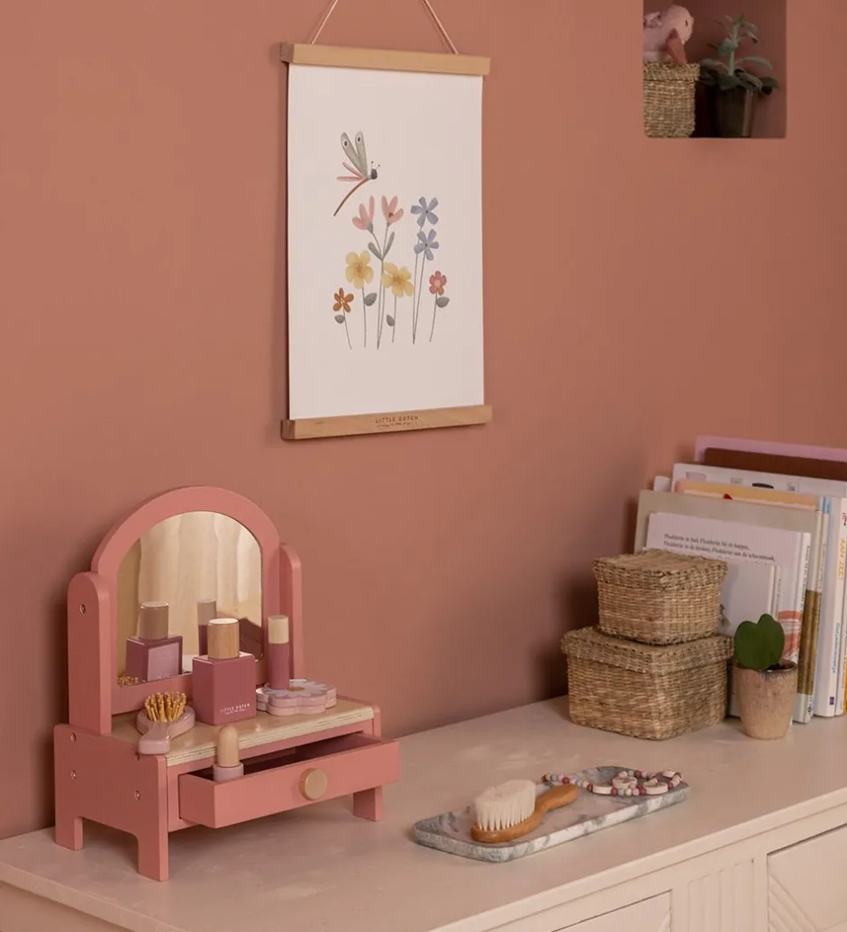 Legekøkken Og Legemøbel*Little Dutch Sminkebord - Træ - Rosa