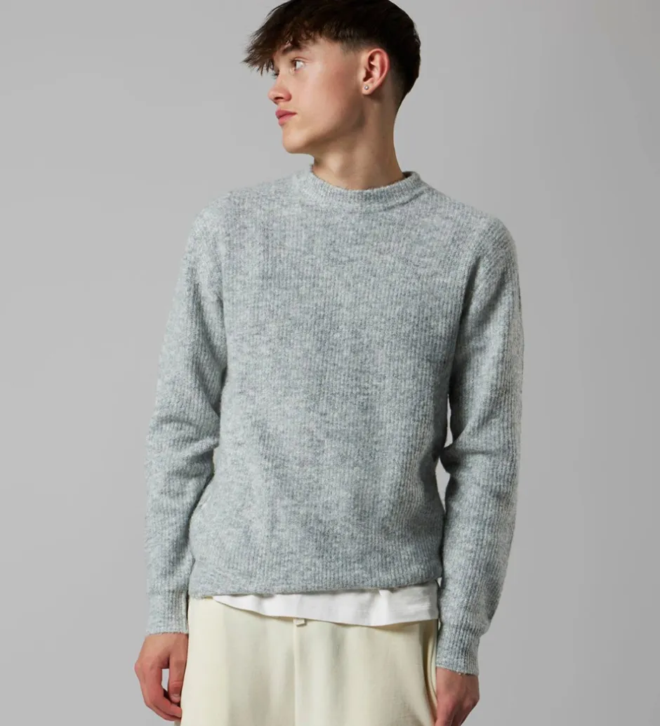 Bluser*LMTD Bluse - Strik - Noos - NlmKleave - Light Grey Melange