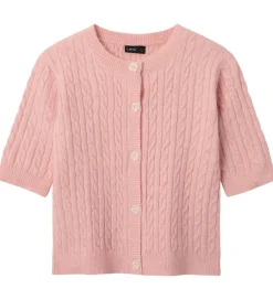 Striktrøjer*LMTD Cardigan - Strik - NlfKave - Crystal Pink