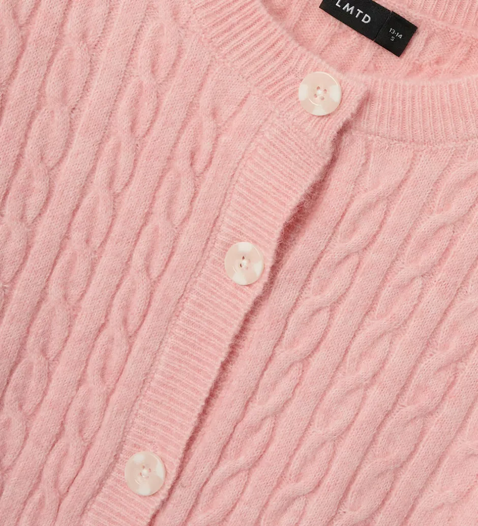 Striktrøjer*LMTD Cardigan - Strik - NlfKave - Crystal Pink