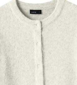 Striktrøjer*LMTD Cardigan - Strik - Noos - NlfKleave - Antique White