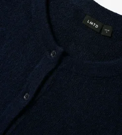 Striktrøjer*LMTD Cardigan - Strik - Noos - NlfLodet - Dark Sapphire