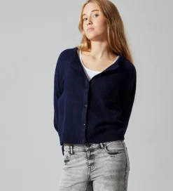 Striktrøjer*LMTD Cardigan - Strik - Noos - NlfLodet - Dark Sapphire