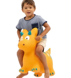 Tumledyr|Motorisk Legetøj*Ludi Hoppedyr - Dino - Orange