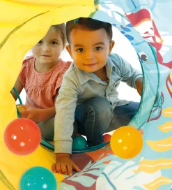 Legetelte|Legetelte*Ludi Pop-Up Legetelt m. Tunnel Og Bolde - Multi