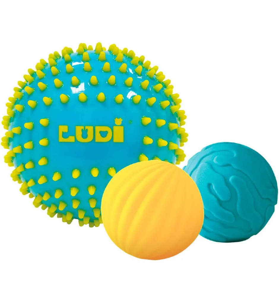 Bolde*Ludi Sansebolde - 3 stk. - Blå