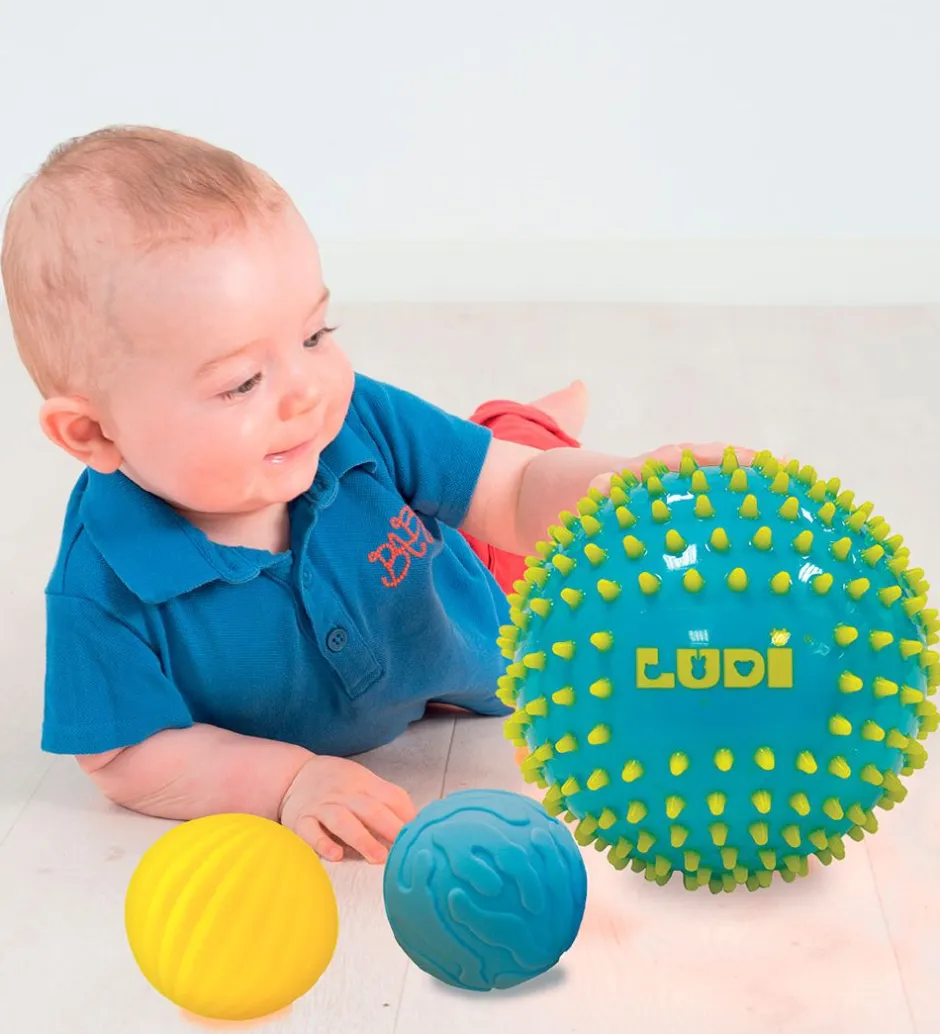 Bolde*Ludi Sansebolde - 3 stk. - Blå