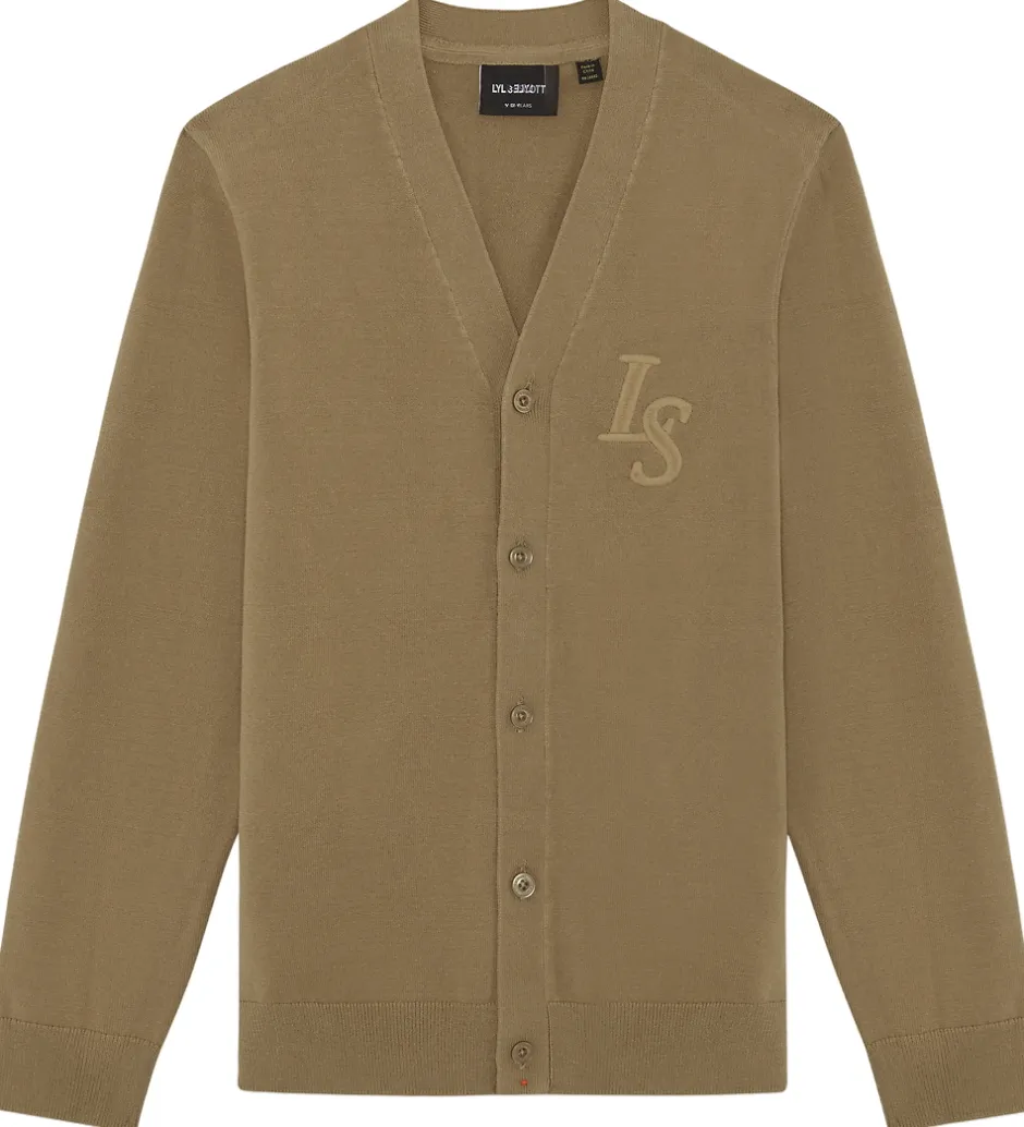Børn Lyle & Scott Cardigan - Strik - Monogram - Tigers Eye