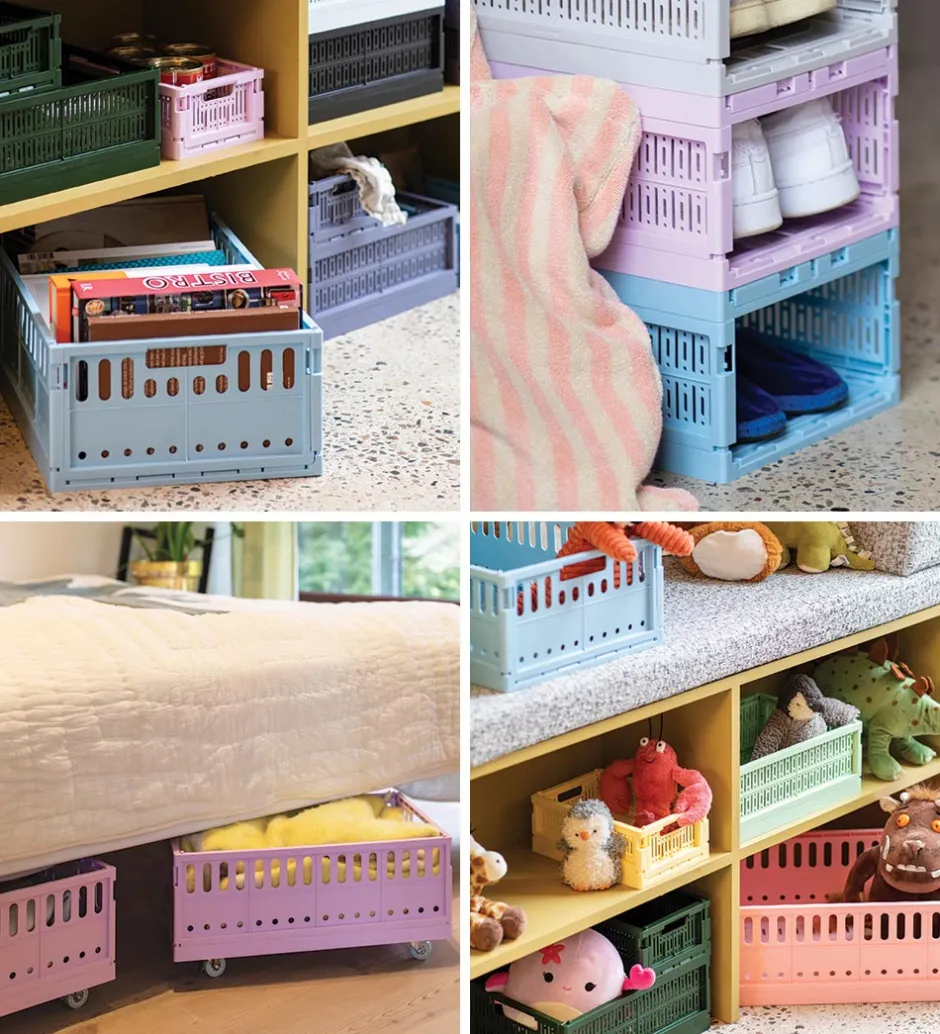 Made Crate Foldekasse - Maxi - 48x33x17,5 cm - Soft Fuchsia