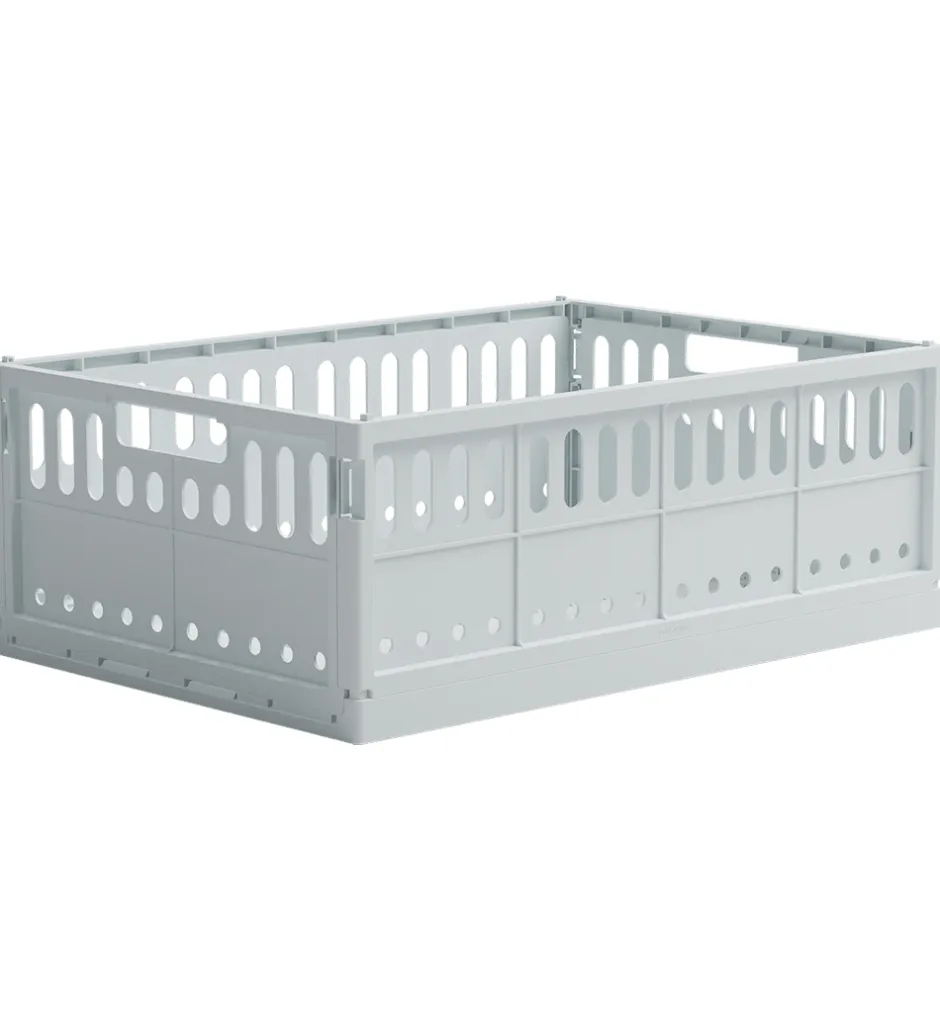 Foldekasser*Made Crate Foldekasse - Maxi - 48x33x17,5 cm - Ice Cube Blue