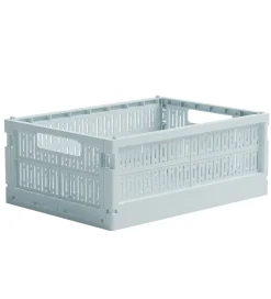 Foldekasser*Made Crate Foldekasse - Midi - 33x24x13 cm - Ice Cube Blue
