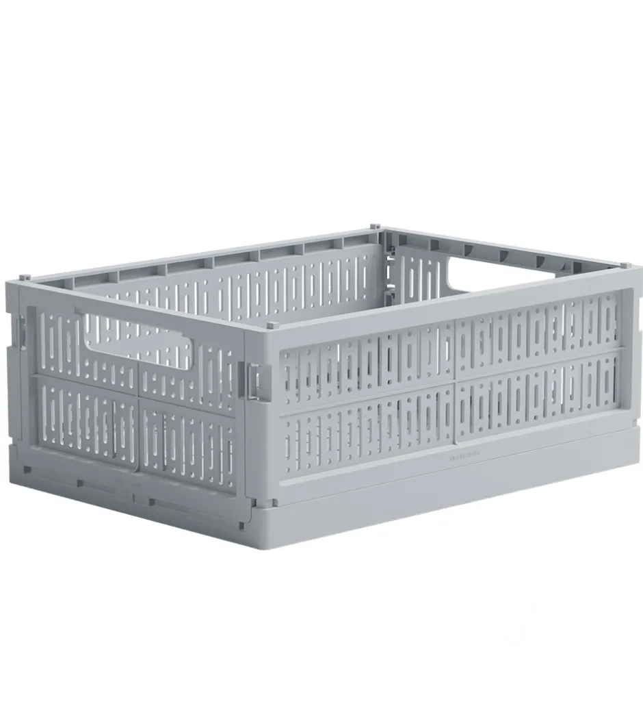 Foldekasser*Made Crate Foldekasse - Midi - 33x24x13 cm - Misty Grey