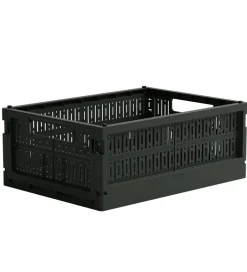 Made Crate Foldekasse - Midi - 33x24x13 cm - Washed Black Sweate