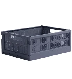 Made Crate Foldekasse - Midi - 33x24x13 cm - Blue Grey