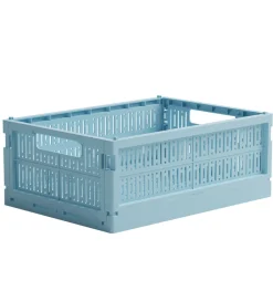 Foldekasser*Made Crate Foldekasse - Midi - 33x24x13 cm - Crystal Blue