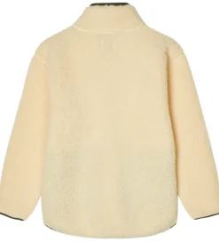 Børn Mads Nørgaard Fleecejakke - Teddy - Jeffo - Vanilla Custard m. G