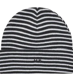 Børn Mads Nørgaard Hue - Strik - Isak Ambas Stripe - Sort/Hvid