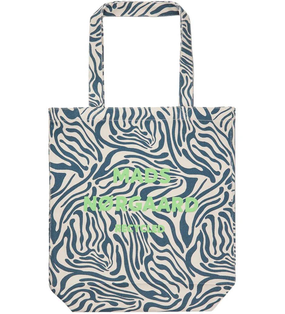 Shoppers*Mads Nørgaard Shopper - Recycled Boutique Athene - Zebra AOP/Sa