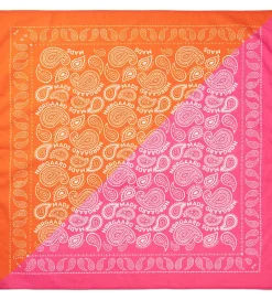 Tørklæder*Mads Nørgaard Tørklæde - 55x55 cm - Pink/Orange