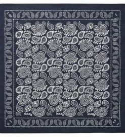 Tørklæder*Mads Nørgaard Tørklæde - 55x55 cm - Paisley - Parisian Night