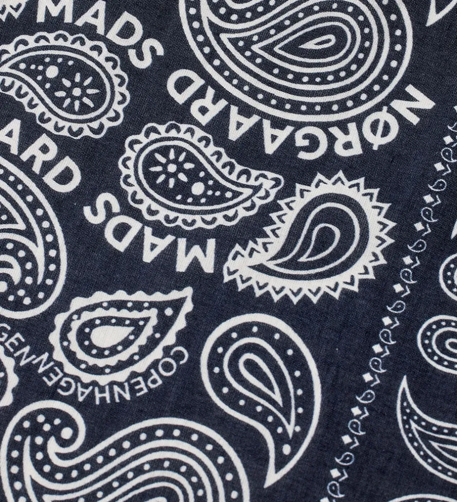 Tørklæder*Mads Nørgaard Tørklæde - 55x55 cm - Paisley - Parisian Night